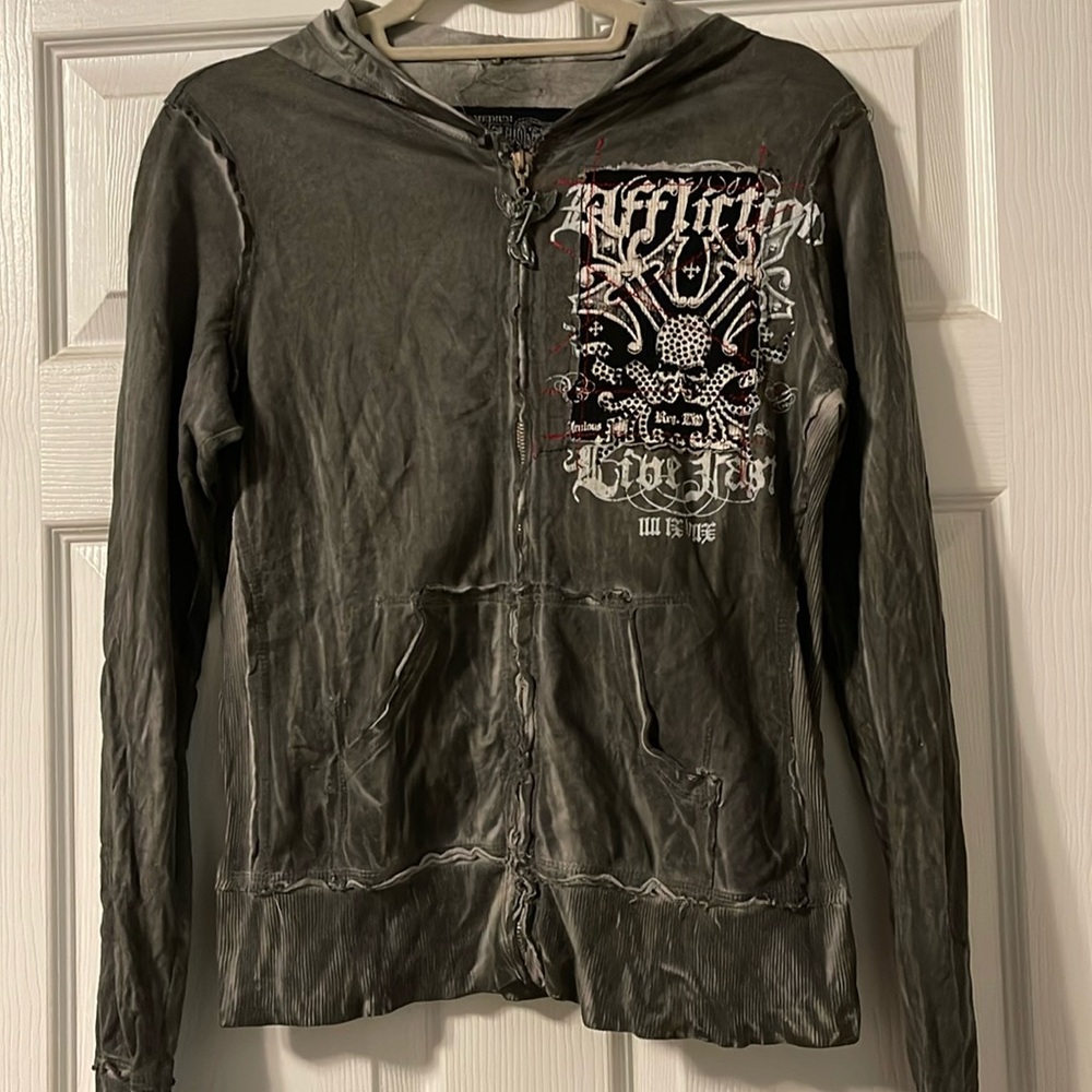 Affliction Zip Up Hoodie